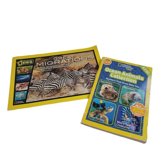 Lot of 2 Children's National Geographic Science / Animal Books - Picture 1 of 4